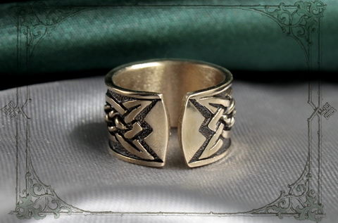 бронзовое кольцо мужское