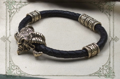 плетеные браслеты купить JOKER-STUDIO мужское украшение Фавн