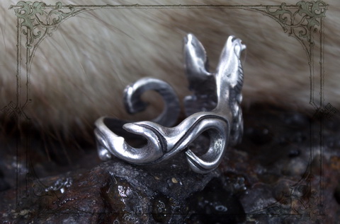 кольцо Рысь ювелирная серебряная бижутерия