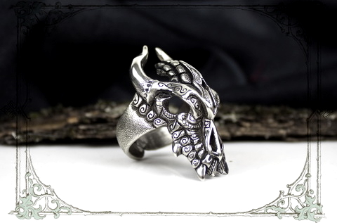 Балерион дракон мужское кольцо купить в Москве