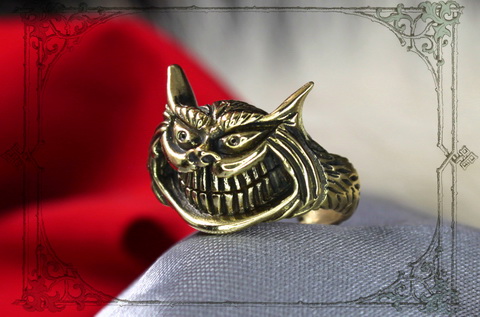 Чеширский кот - женские ювелирные кольца
