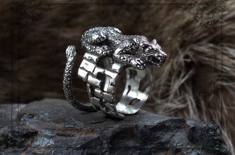 Пантера женское кольцо кошка