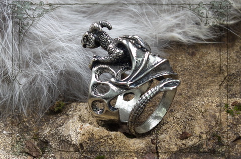 кольцо Виверна сказочный дракон