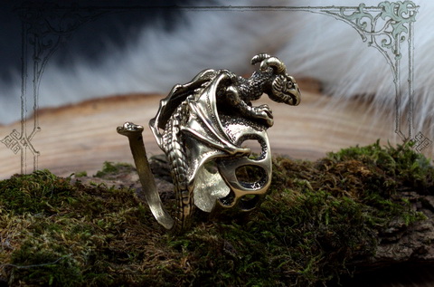 Украшения для женщин кольца фото драконы