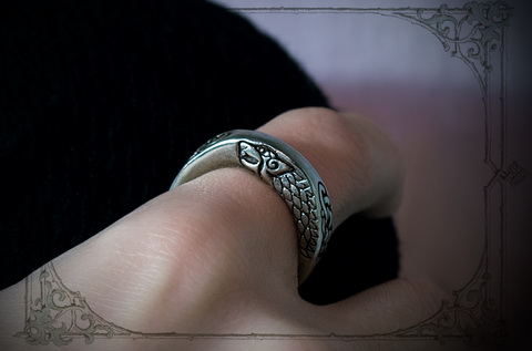 кольцо "Волчья Стая" мужское стильное украшение на палец