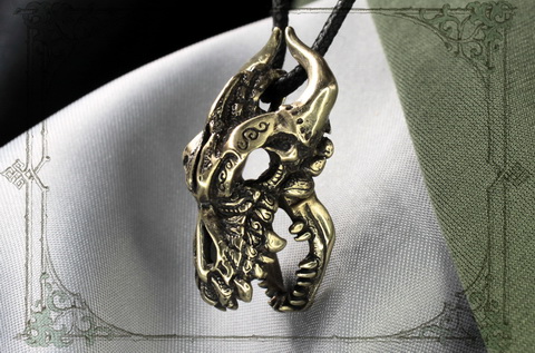 кулон дракон Балерион мужское украшение с черепом