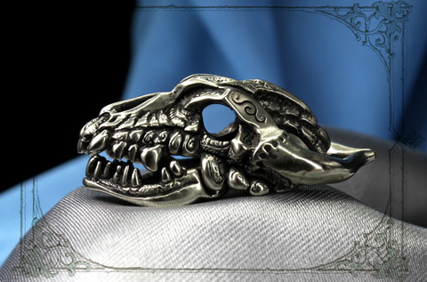Дракон кулон с черепом фэнтезийного дракона Балериона идея оригинального подарка для мужчины