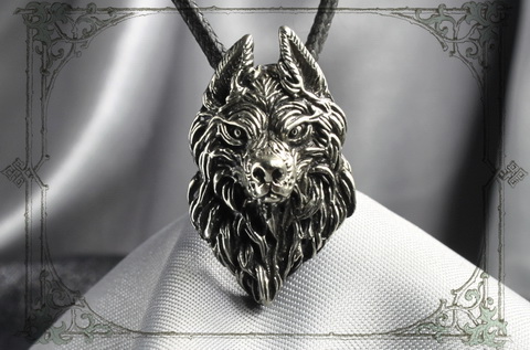 кулон волк «Волколак» мужская подвеска с волком