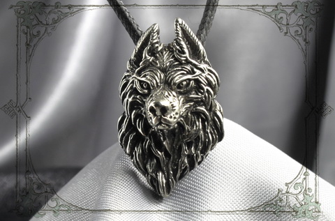 кулон волк серебро ювелирная мужская подвеска