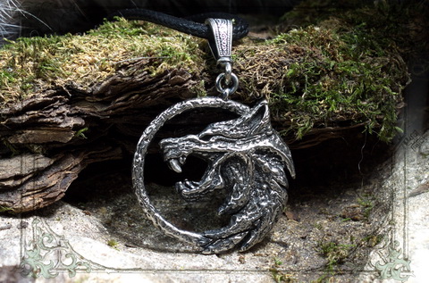 Оригинальный медальон Ведьмака с Волком амулет Геральда