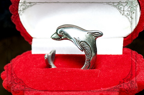 кольцо дельфин подарок девушке