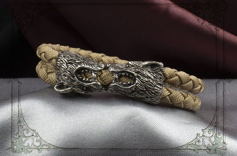 мужские браслеты на руку из паракрда с серебром