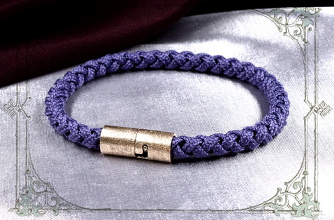 фиолетовый браслет с магнитным замком для шарма
