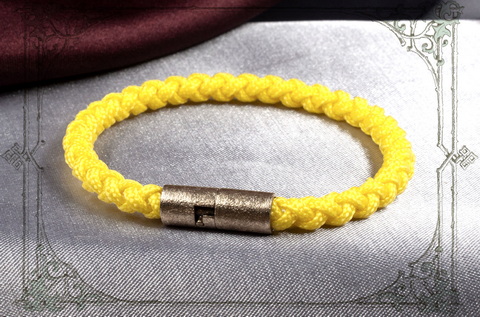 браслеты желтого цвета с золотым магнитным замком cord