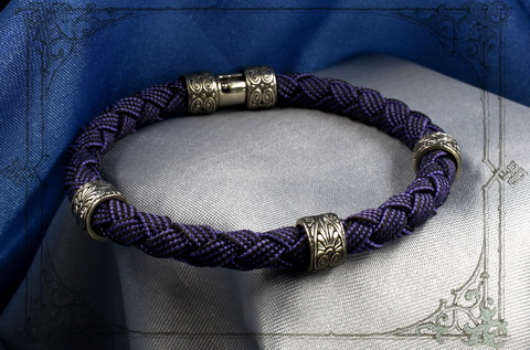 плетеные браслеты женские с серебряными бусинами