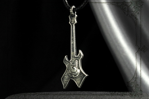рок атрибутика кулон гитара «хэви-метал».