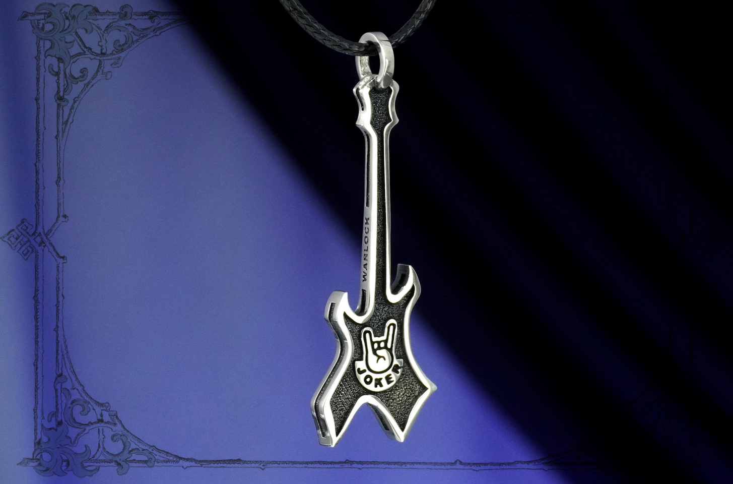 Подарок для Рокера: Подвеска Гитара Warlock – Атрибутика Неформала