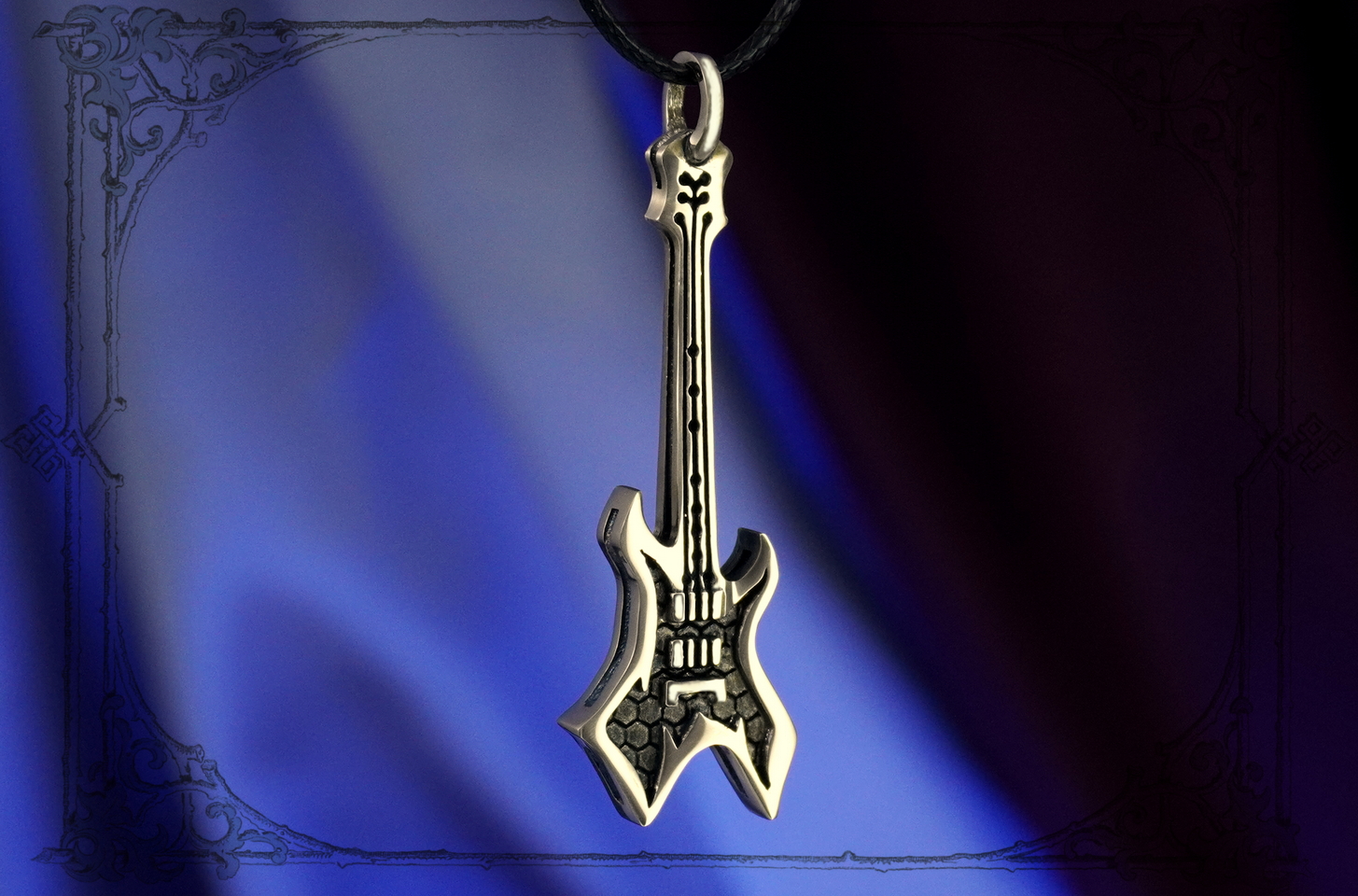 Подвеска в виде гитары Warlock — металл, рок, стиль