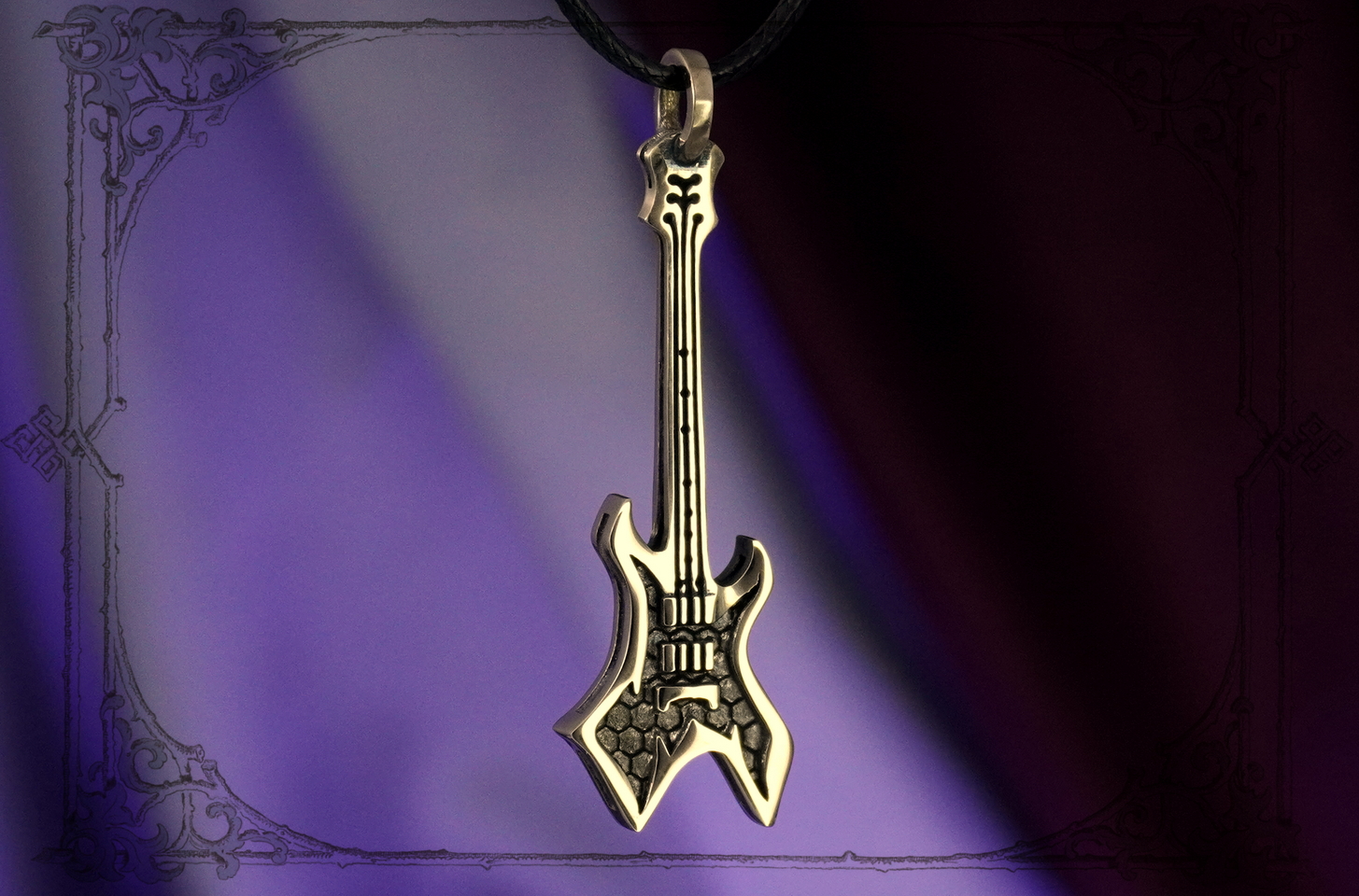 Подвеска Гитара Warlock подарок музыканту