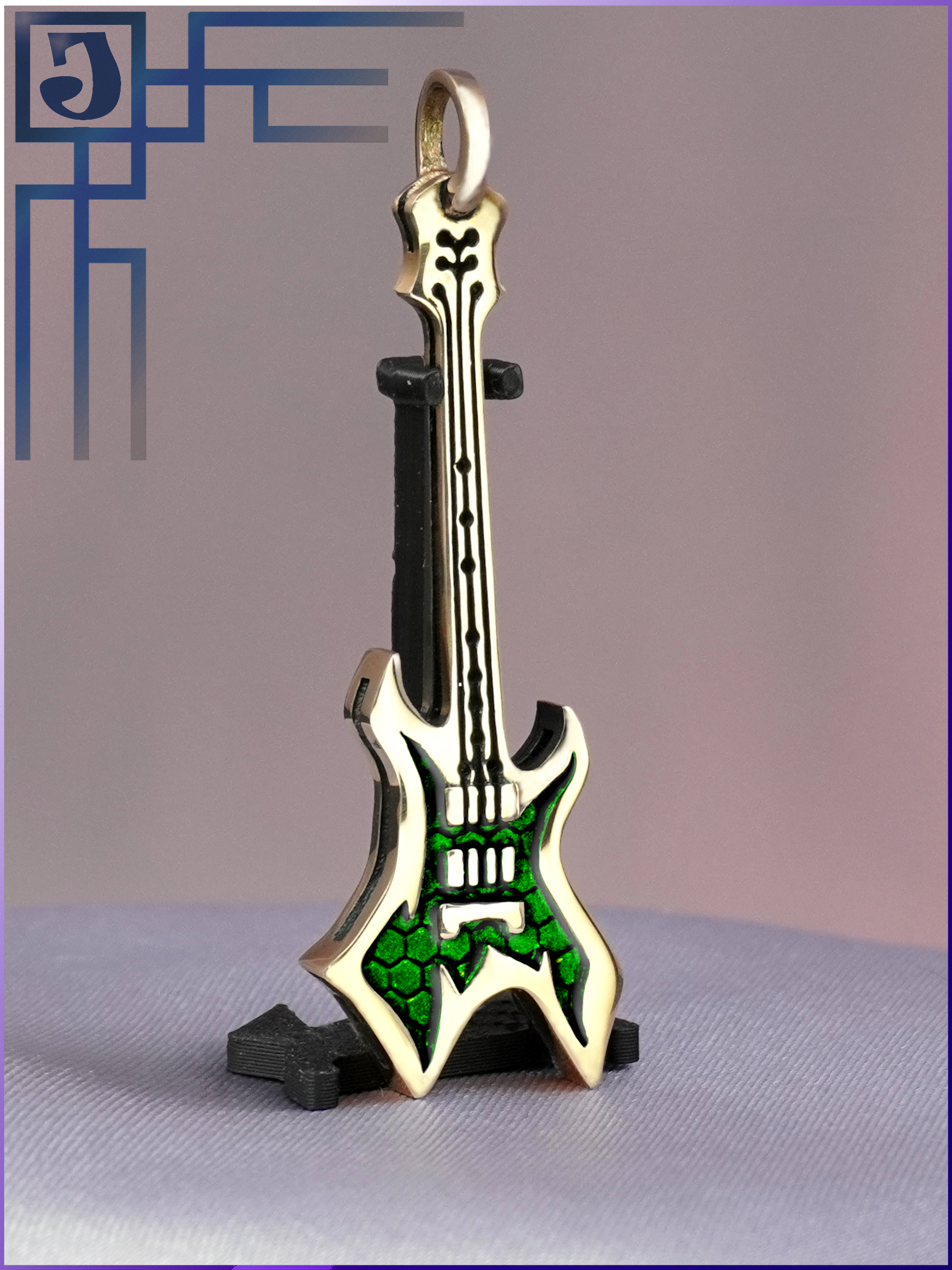 Гитара подвеска в стиле симфоник‑метал подарок другу