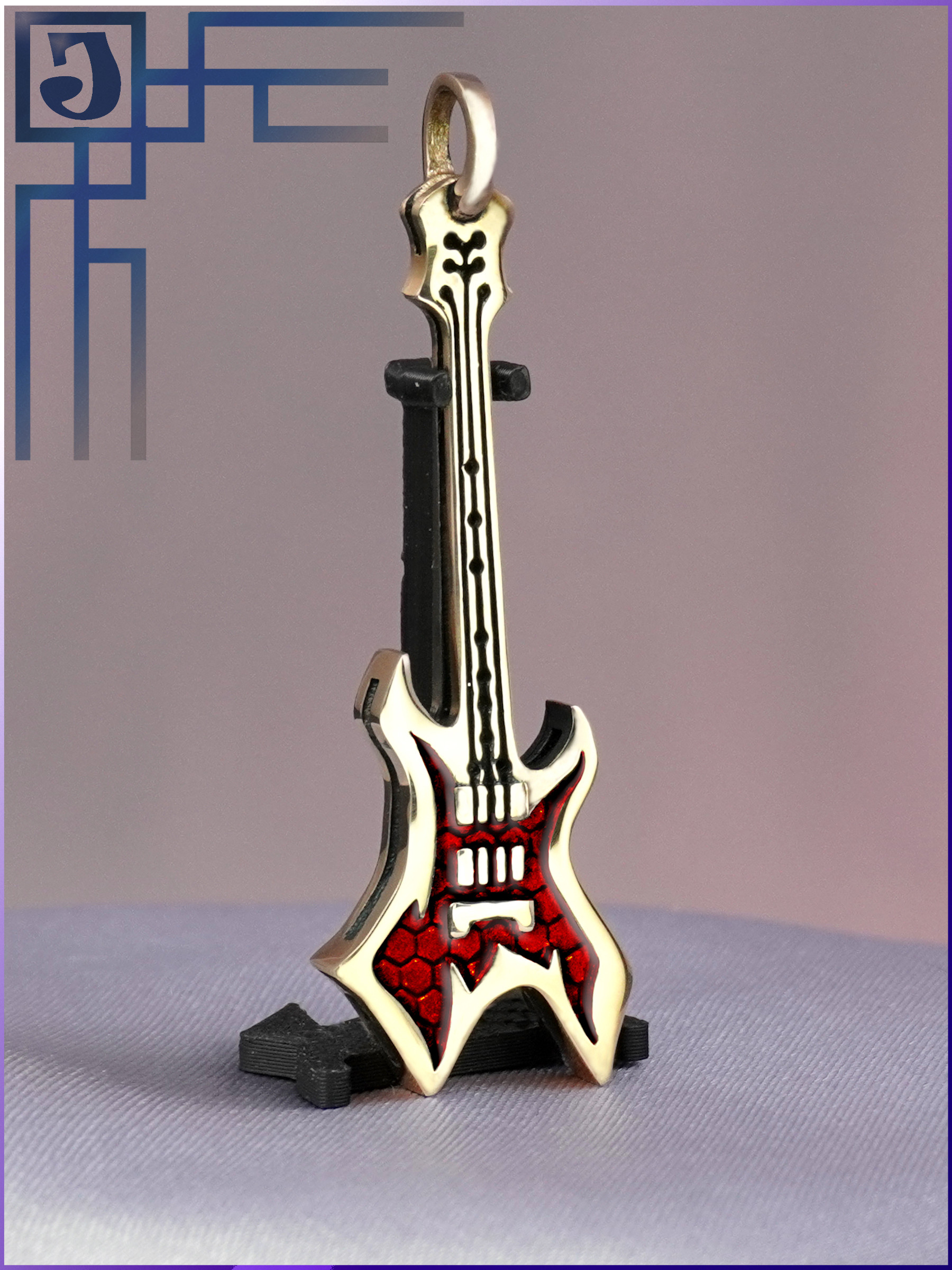 Стильный кулон‑гитара: купить с доставкой по России.