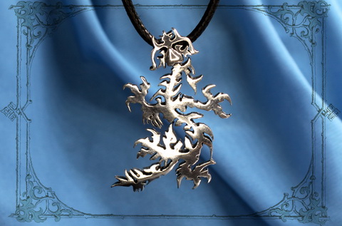 кулон дракон серебряная бижутерия