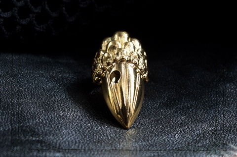 кольцо коготь позолота ювелирная бижутерия JOKER-STUDIO