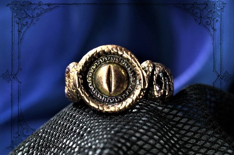 Женское кольцо змея из меди - купить подарок девушке в рок-магазине Joker-studio