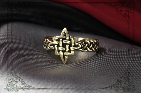 Кольцо Звезда Руси бронза | Мастерская Джокер