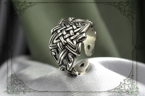 Мужское кольцо Сварог серебряный подарок мужу