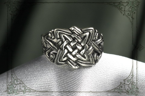 Мужское славянское кольцо с символом силы древних славянским предков